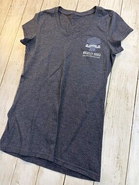Very Important Tee Wheatley Vodka Craft Distilled Gray VNECK
